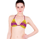 Yellow And Purple In Harmony Classic Bikini Top