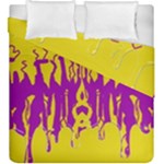 Yellow And Purple In Harmony Duvet Cover Double Side (King Size)