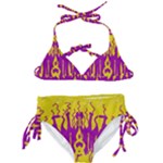 Yellow And Purple In Harmony Kids  Classic Bikini Set