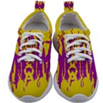 Yellow And Purple In Harmony Kids Athletic Shoes