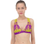 Yellow And Purple In Harmony Classic Banded Bikini Top