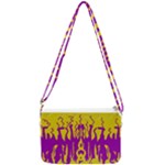 Yellow And Purple In Harmony Double Gusset Crossbody Bag