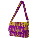 Yellow And Purple In Harmony Full Print Messenger Bag (L)