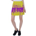Yellow And Purple In Harmony Tennis Skirt