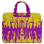 Yellow And Purple In Harmony MacBook Pro 16  Double Pocket Laptop Bag 