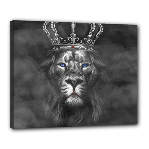 Lion King Of The Jungle Nature Canvas 20  x 16  (Stretched) from UrbanLoad.com
