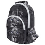 Lion King Of The Jungle Nature Rounded Multi Pocket Backpack