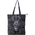 Lion King Of The Jungle Nature Double Zip Up Tote Bag