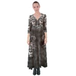 Lion King Of The Jungle Nature Button Up Maxi Dress