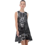 Lion King Of The Jungle Nature Frill Swing Dress
