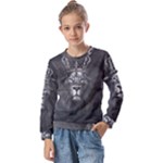 Lion King Of The Jungle Nature Kids  Long Sleeve T-Shirt with Frill 