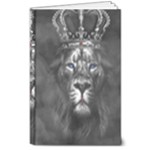 Lion King Of The Jungle Nature 8  x 10  Hardcover Notebook