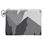 Mountain Wolf Tree Nature Moon Canvas Cosmetic Bag (XL)