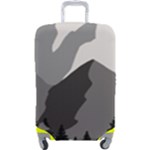 Mountain Wolf Tree Nature Moon Luggage Cover (Large)