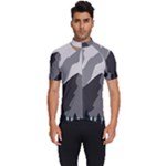 Mountain Wolf Tree Nature Moon Men s Short Sleeve Cycling Jersey