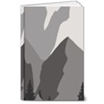 Mountain Wolf Tree Nature Moon 8  x 10  Hardcover Notebook