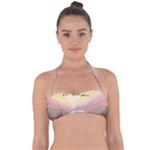 Mountain Birds River Sunset Nature Tie Back Bikini Top