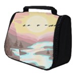 Mountain Birds River Sunset Nature Full Print Travel Pouch (Small)
