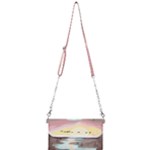 Mountain Birds River Sunset Nature Mini Crossbody Handbag