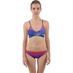 Valley Night Mountains Wrap Around Bikini Set