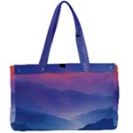 Valley Night Mountains Canvas Work Bag