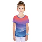 Valley Night Mountains Kids  One Piece T-Shirt