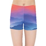 Valley Night Mountains Kids  Sports Shorts