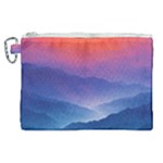 Valley Night Mountains Canvas Cosmetic Bag (XL)