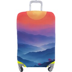 Valley Night Mountains Luggage Cover (Large) from UrbanLoad.com