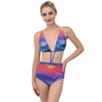 Valley Night Mountains Tied Up Two Piece Swimsuit