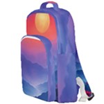 Valley Night Mountains Double Compartment Backpack