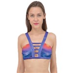 Valley Night Mountains Cage Up Bikini Top