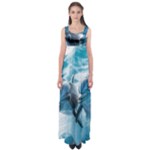 Dolphin Swimming Sea Ocean Empire Waist Maxi Dress