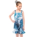 Dolphin Swimming Sea Ocean Kids  Overall Dress