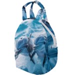 Dolphin Swimming Sea Ocean Travel Backpack