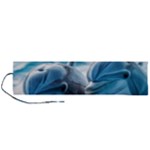 Dolphin Swimming Sea Ocean Roll Up Canvas Pencil Holder (L)