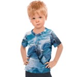 Dolphin Swimming Sea Ocean Kids  Sports T-Shirt