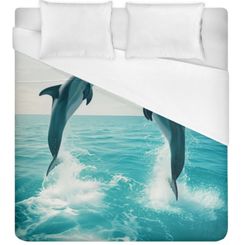 Dolphin Sea Ocean Duvet Cover (King Size) from UrbanLoad.com