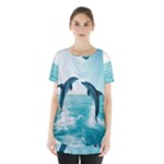 Dolphin Sea Ocean Skirt Hem Sports Top