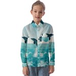 Dolphin Sea Ocean Kids  Long Sleeve Shirt