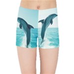 Dolphin Sea Ocean Kids  Sports Shorts