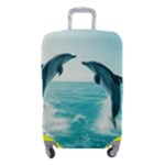 Dolphin Sea Ocean Luggage Cover (Small)