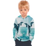 Dolphin Sea Ocean Kids  Overhead Hoodie