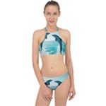 Dolphin Sea Ocean Halter Bikini Set