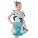 Dolphin Sea Ocean Kids  Tie Up Tunic Dress