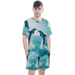 Dolphin Sea Ocean Men s Mesh T-Shirt and Shorts Set