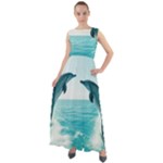 Dolphin Sea Ocean Chiffon Mesh Boho Maxi Dress