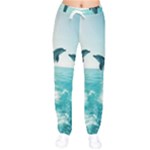 Dolphin Sea Ocean Women Velvet Drawstring Pants