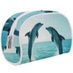 Dolphin Sea Ocean Make Up Case (Large)