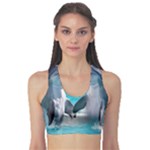 Dolphins Sea Ocean Fitness Sports Bra